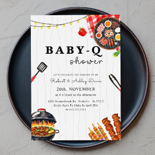 Convite Chá de Bebê do Verão no Quintal Baby Q