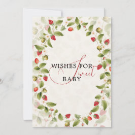 CONVITE CHÁ DE BEBÊ DOCE MORANGO SELVAGEM