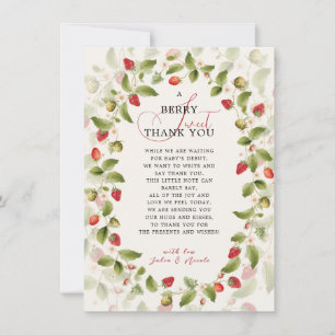 CONVITE CHÁ DE BEBÊ DOCE MORANGO SELVAGEM