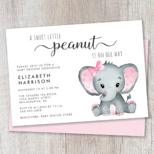 Convite Chá de Bebê Elefante