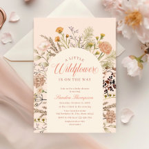 Chá de Bebê Elegante Boho Pequena Flor Silvestre