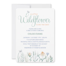 Chá de Bebê em Aquarela de Flores Silvestres de Ou