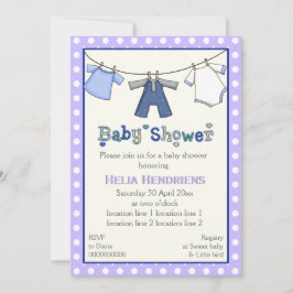 Convite Chá de bebê em linha fechada personalizado