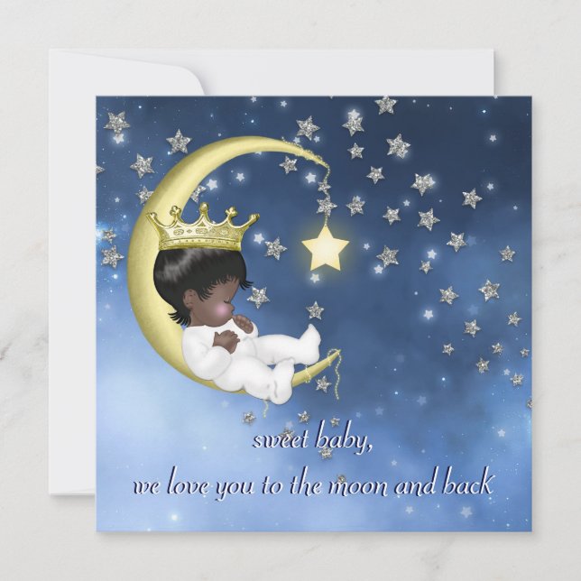 Convite Chá de Bebê Étnico (Frente)