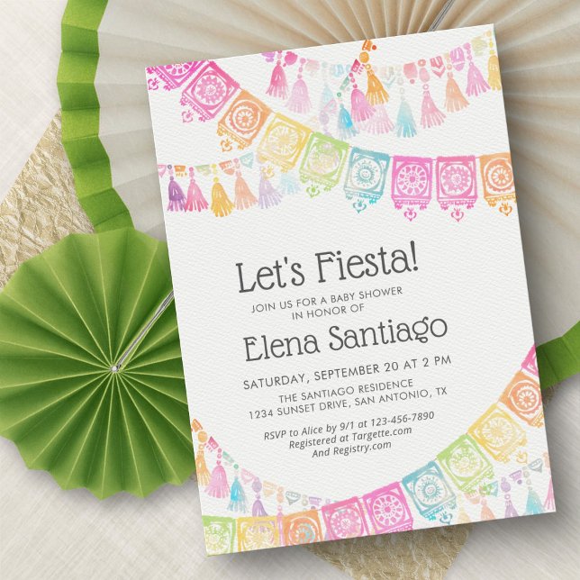 Convite Chá de Bebê Fiesta (Criador carregado)