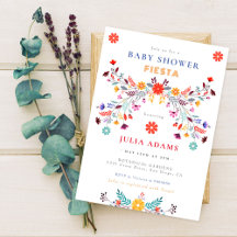 Chá de Bebê Fiesta Floral Talavera Mexicana na Mod