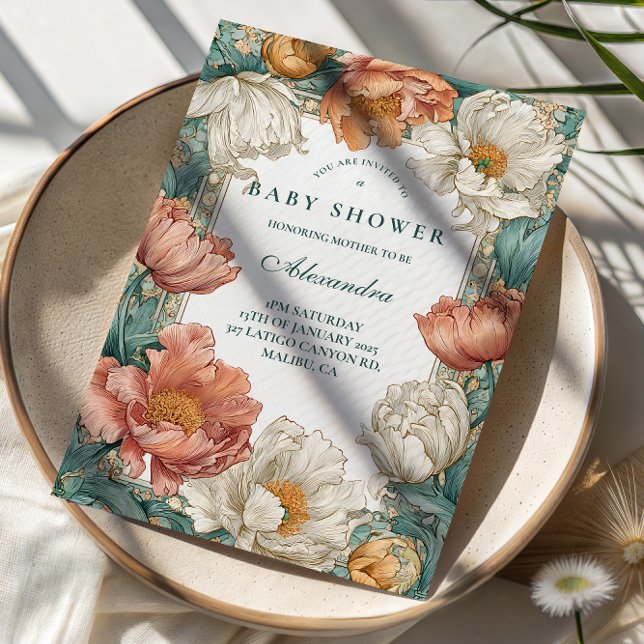 Convite Chá de Bebê Floral Baby in Bloom (Criador carregado)