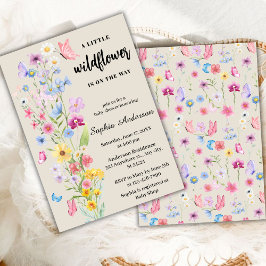 Convite Chá de Bebê Floral Boho Neutro