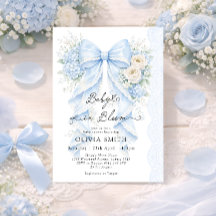 Chá de Bebê Floral com Laço Azul Baby in Bloom