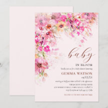 Chá de Bebê Floral em Aquarela Baby in Bloom