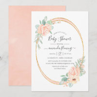 Chá de Bebê Floral Geométrico Tom Pastel