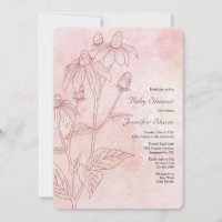 Chá de Bebê Floral Monocromático