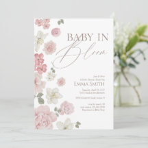 Chá de Bebê Floral Rosa Baby In Bloom