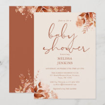 Chá de Bebê Floral Rústico Outono