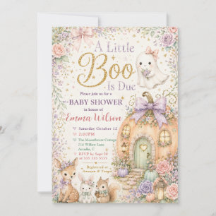 Convite Chá de Bebê Floresta da Pequena Boo