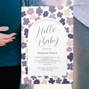 Convite Chá de Bebê Fofo Boho Daisy