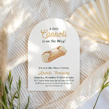 Chá de Bebê Italiano Bege Neutro Cannoli