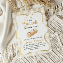 Chá de Bebê Italiano Bege Neutro Little Cannoli