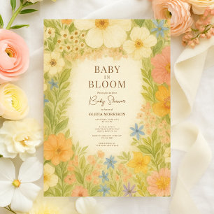 Convite Chá de Bebê Jardim Botânico Baby in Bloom