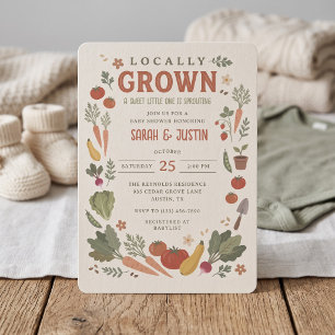 Convite Chá de Bebê Jardim Cultivado Localmente