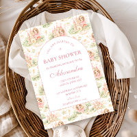 Chá de Bebê Jardim de Fadas Rosa