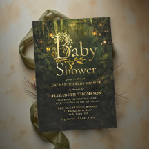 Chá de Bebê Lanternas Floresta Encantada do Livro