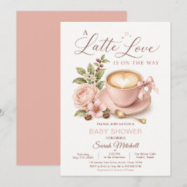Convite Chá de Bebê Latte Love Coffee