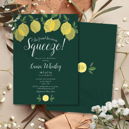 Convite Chá de Bebê Limão Esmeralda Verde Casamento