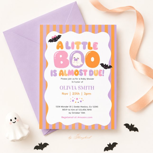 Convite Chá de Bebê Little Boo (Criador carregado)