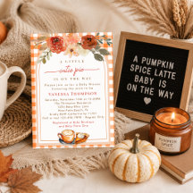 Chá de Bebê Little Cutie Pie Pumpkin Spice Latte