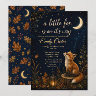 Convite Chá de Bebê Little Fox Fall