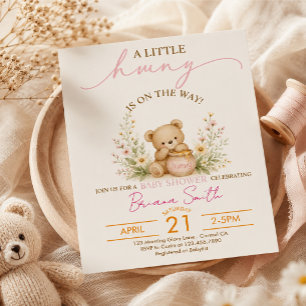 Convite Chá de Bebê Little Hunny Baby