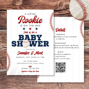 Convite Chá de Bebê Little Rookie Baseball All In One