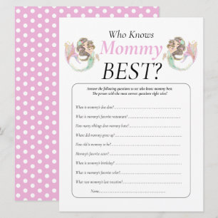 Convite Chá de Bebê Marrom Sereia Mamãe Bebê Debaixo do Ma