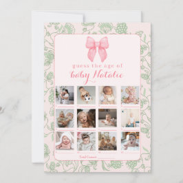 Convite Chá de Bebê Menina Tom Rosa - Jogo