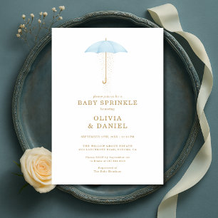 Convite Chá de Bebê Menino Azul Baby Sprinkle