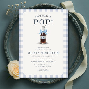Convite Chá de Bebê Menino Boy Blue Está Pronta para Nasce