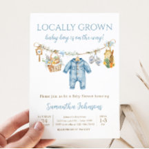 Chá de Bebê Menino Cultivado Localmente