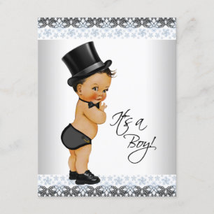 Convite Chá de Bebê Menino Étnico Little Man