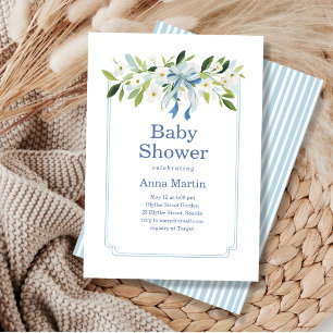 Convite Chá de Bebê Nantucket Florals