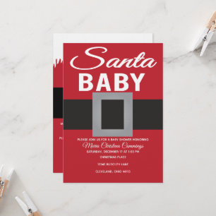 Convite Chá de Bebê Natal Bebê Tempo Presente