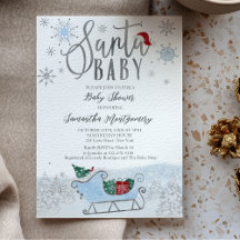 Chá de Bebê Natal Inverno Santa Baby