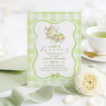 Chá de Bebê Neutro em Partida de Chá Matcha