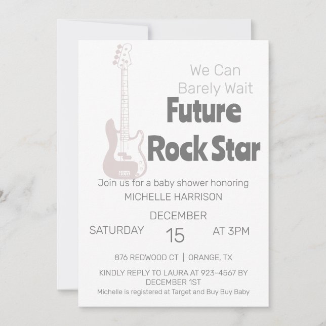 Convite Chá de Bebê Neutro Mal Podemos Esperar (Frente)