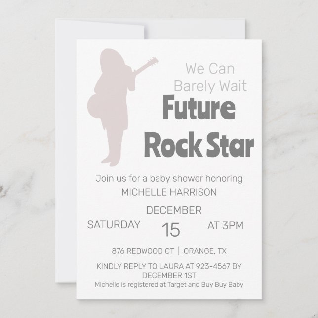 Convite Chá de Bebê Neutro 'Mal Podemos Esperar' (Frente)