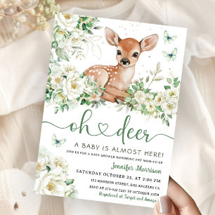 Convite Chá de Bebê Neutro 'Oh Deer'