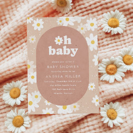 Convite Chá de Bebê Oh Baby Neutral Daisies