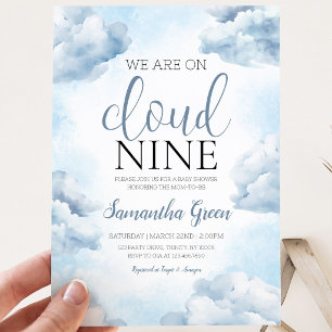 Convite Chá de Bebê On Cloud 9