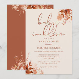 Convite Chá de Bebê Outono Chá de Bebê Infantil