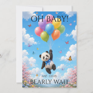 Convite Chá de Bebê Panda Personalizado